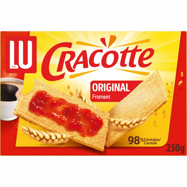 Biscottes Froment Cracotte LU La boîte de 250 g