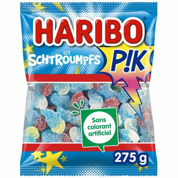 Bonbons Les Schtroumpfs Pik HARIBO le paquet de 275g