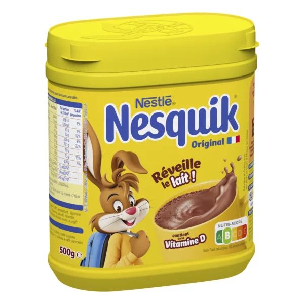 Chocolat en Poudre Nesquik NESTLE la boite de 500 g