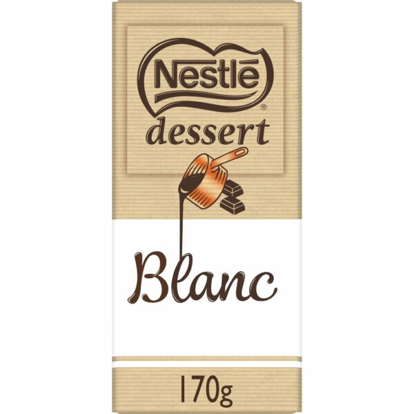 Tablette de Chocolat Blanc NESTLE DESSERT la tablette de 170g