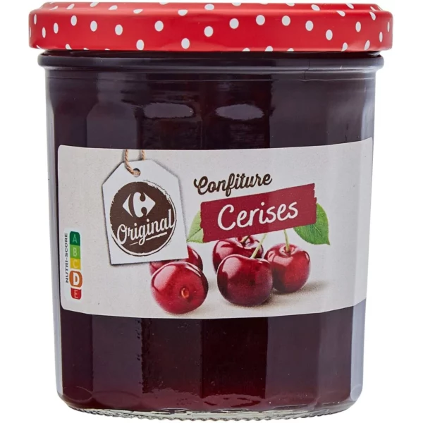 Confiture cerise CARREFOUR ORIGINAL le pot de 370g