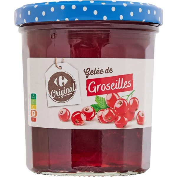 Gelée groseille CARREFOUR ORIGINAL le pot de 370g