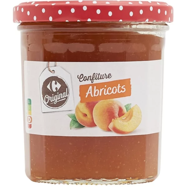 Confiture abricot CARREFOUR ORIGINAL le pot de 370g