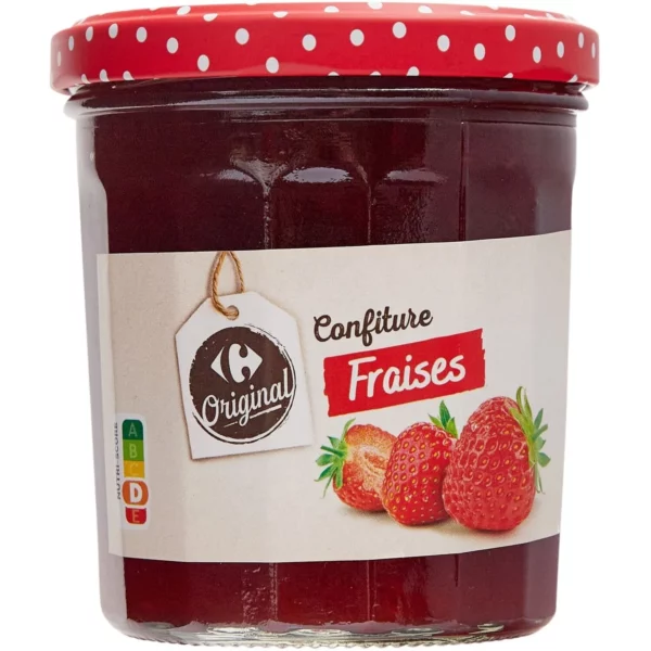 Confiture fraise CARREFOUR ORIGINAL le pot de 370g