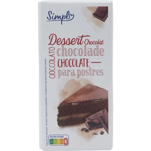 Tablette de Chocolat Dessert SIMPL la tablette de 200g