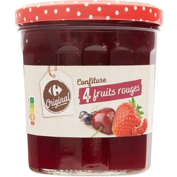 Confiture fruits rouges CARREFOUR ORIGINAL le pot de 370g