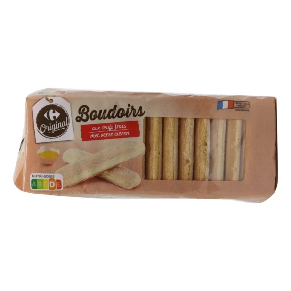 Biscuits Boudoirs aux Oeufs Frais CARREFOUR ORIGINAL le paquet de 400g